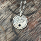 Iolite Pendant of Oak and Water