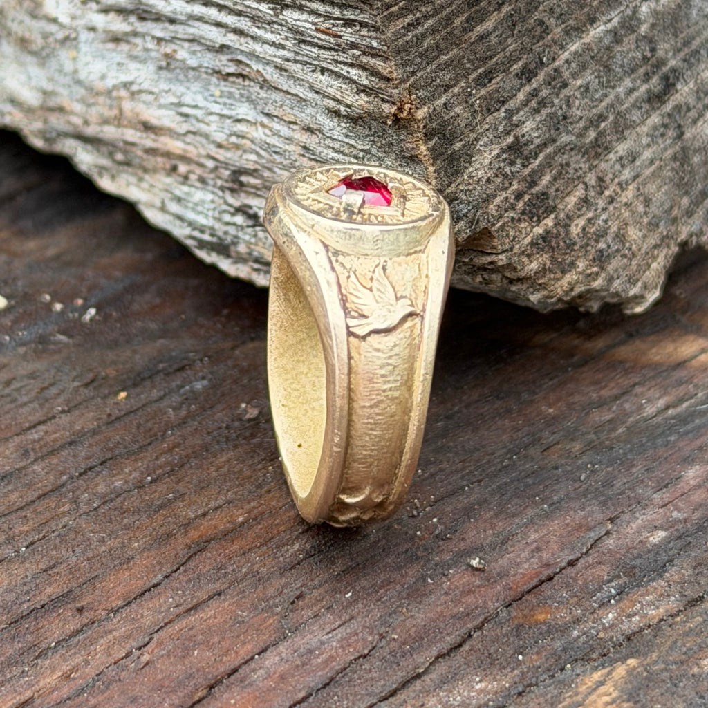 Ruby Ring of the Dove